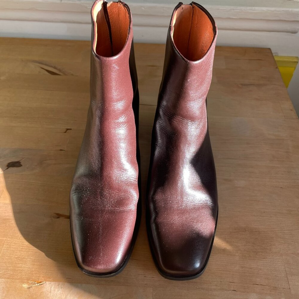 Madewell Leather Heel Boots - Size 7